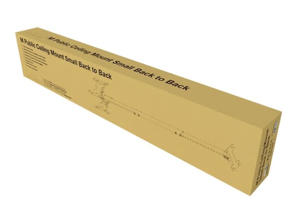 Multibrackets M Public Ceilingmount Small Back to Back - Brakett - for 2 LCD-skjermer - stål - hvit - skjermstørrelse: 10"-32" - takmonterbar