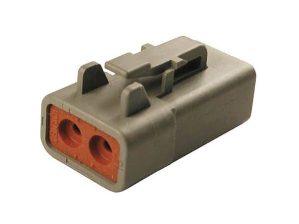 TE Connectivity 19545 Round Connector Connector, rak Serie (rund kontakt): DTP Totalt antal poler: 2 1 st