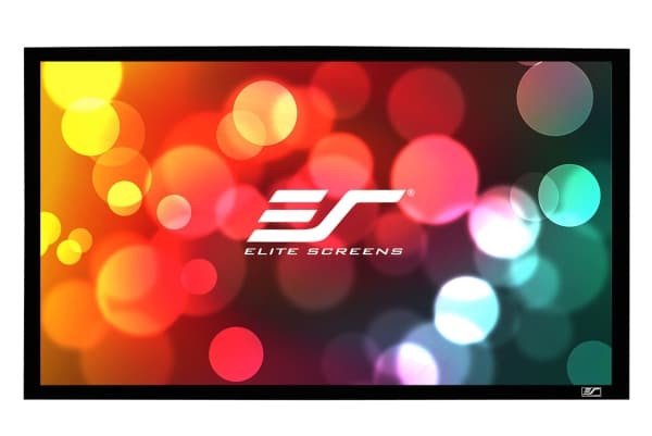 Elite SableFrame ER110WH1 - Projektorduk - väggmontering - 110" (279 cm) - 16:9 - CineWhite - svart