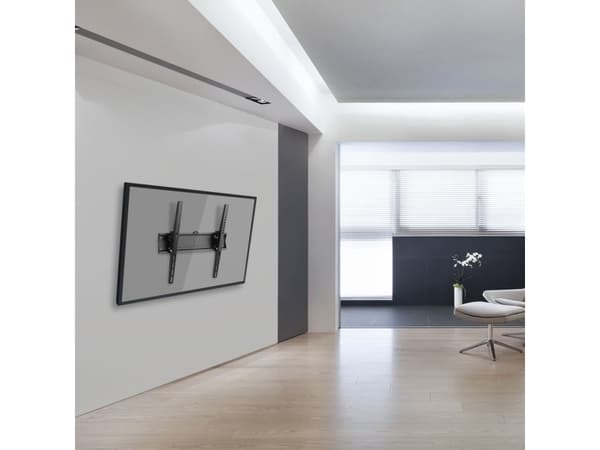 VALUE 17.99.1219, 139.7 cm (55"), 200 x 200 mm, 400 x 400 mm, -12 - 12°, Metal, Black