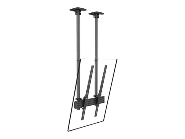 Multibrackets PRO Series M Ceiling Mount Pro MBC1UPSD - Brakett - for LCD-skjerm - aluminium, stål - svart - skjermstørrelse: 40"-100" - takmonterbar