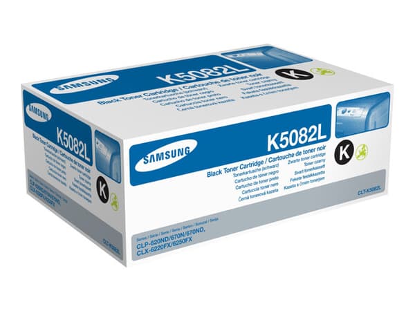 Samsung CLT-K5082L - Høy ytelse - svart - original - tonerpatron - for CLP-620ND, 670N, 670ND; CLX-6220FX, 6250FX
