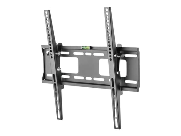 DELTACO - Monteringssett (veggplate, 2 VESA-skinner) - for flatpanel - plastikk, stål - matt svart - skjermstørrelse: 32"-55"