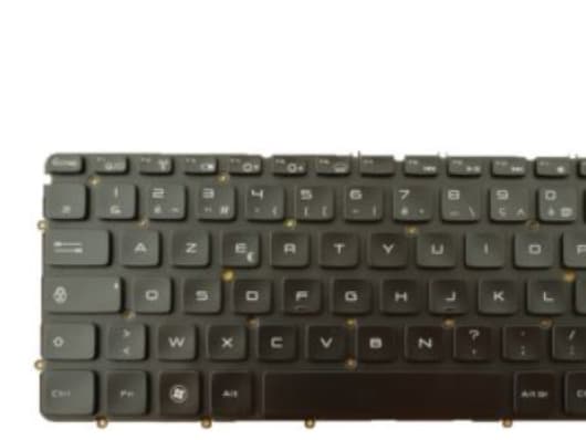 DELL GXNP7, Tangentbord, Fransk, Tangentbord med bakgrundsbelysning, DELL, XPS L322X, L321X