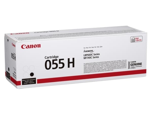 Canon 055 H - Høy ytelse - svart - original - tonerpatron - for imageCLASS LBP664; i-SENSYS LBP663, LBP664, MF742, MF744, MF746; Satera LBP662
