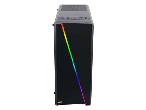 AeroCool Cylon - Tower - ATX - sidepanel med vindu - ingen strømforsyning - svart - USB/lyd