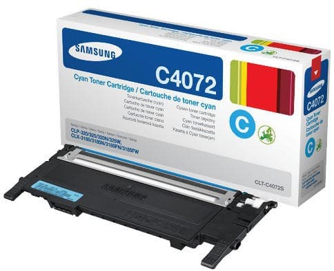 Samsung CLT-C4072S - Cyan - original - tonerpatron - for CLP-320, 320N, 325, 325W; CLX-3185, 3185FN, 3185FW, 3185N, 3185W