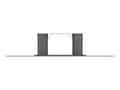 Miniatyrbilde 4 av 5: Multibrackets M Public Floorstand Basic 180 Floorbase - Monteringskomponent (monteringsbase) - stål - svart - på gulvet