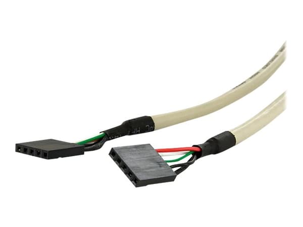 StarTech.com 2 Port USB A Female Low Profile Slot Plate Adapter - 2 Port USB Bracket - USB 2.0 A Female (USBPLATELP) - USB-panel - USB (hun) til 5 pi