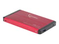 Pikkukuva 2 / 5: Gembird EE2-U3S-2-R, HDD-kotelo, 2.5", SATA, USB-liitettävyys, Punainen