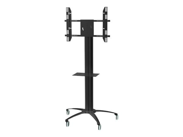 Multibrackets M Public Display Stand Codec Shelf - Hylle - for PC/DVD-spiller - stål - svart - gulvstativmonterbar