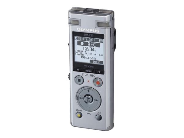 Olympus DM-720 + ME-3, 60 h, WMA, 46 h, 5 - 32 Kbit/s, 1570 h, 200 - 3000 Hz