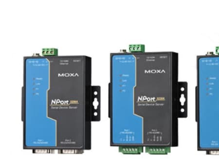 Moxa NPort 5250A - Enhetsserver - 2 portar - 100Mb LAN, RS-232, RS-422, RS-485 - Likström