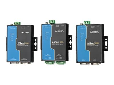 Moxa NPort 5250A - Enhetsserver - 2 portar - 100Mb LAN, RS-232, RS-422, RS-485 - Likström