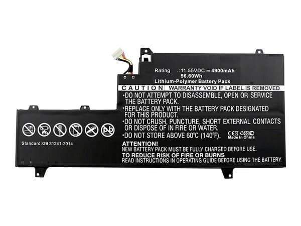 CoreParts - Batteri til bærbar PC - litiumpolymer - 4900 mAh - 56.6 Wh - svart - for HP EliteBook x360 1030 G2 Notebook