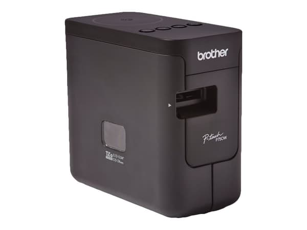 Brother P-Touch PT-P750W - Etikettskriver - termotransfer - Rull (2,4 cm) - 180 dpi - inntil 30 mm/sek - USB 2.0, Wi-Fi, NFC - kutter