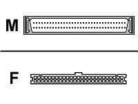 HP - SCSI intern kabel - HD-68 (hann) til 50 pin IDC (hunn)