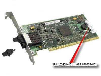 HPE NC6134 - Nätverksadapter - PCI 64 hot-plug - 1000Base-SX - för TaskSmart C1200R, C1500R, C2000R, C2500, C600, C900; ProLiant DL320 G2