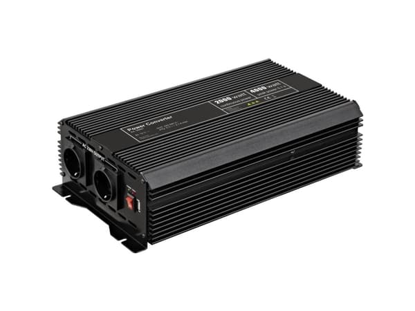 Goobay 58891, Universel, 12 - 13.8 V, 2000 W, 230 V, Sort, DC-AC, DC-AC