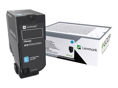 Lexmark - Cyan - original - tonerpatron - for Lexmark CS727de, CS728de, CX727de