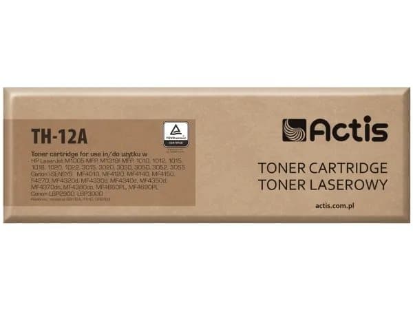 Actis Toner TH-12A replacement Canon HP 12A CRG-703/FX-10 Q2612A Standard 2000 - Kompatibel - Tonereinheit, 2000 sider, Sort, 1 stykker