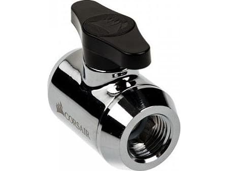 CORSAIR Hydro X Series XF Ball Valve - Manuell kuleventil for væskekjølesystem - krom