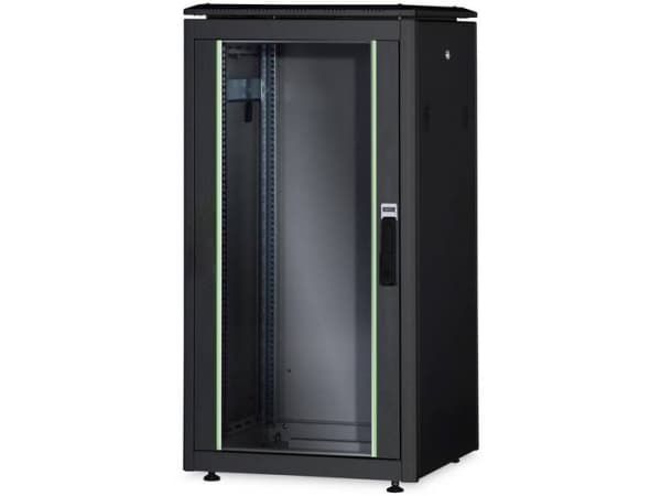 DIGITUS Professional Unique DN-19 26U-6/10-B-1 - Rack skåp - svart, RAL 9005 - 26U - 19"