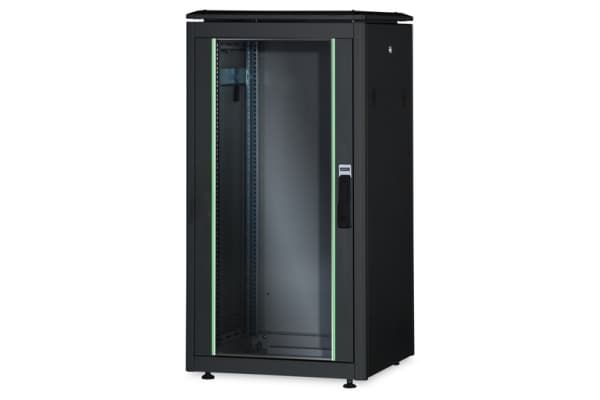 DIGITUS Professional Unique DN-19 26U-6/10-B-1 - Rack skåp - svart, RAL 9005 - 26U - 19"