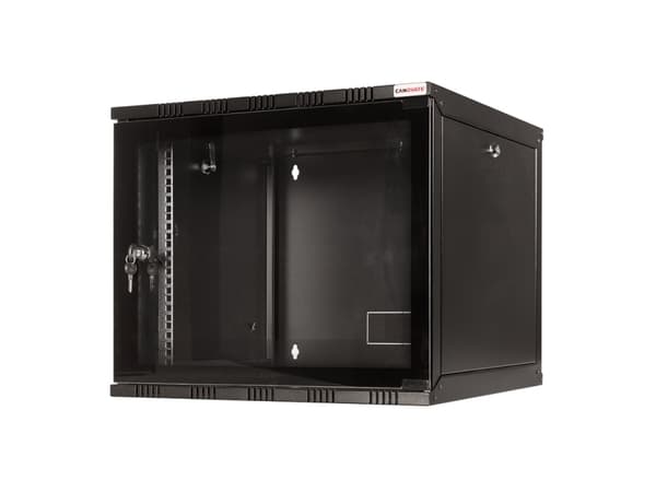 LogiLink Canovate SOHO - Skåp - väggmontering - svart, RAL 9005 - 12U - 19"
