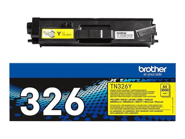 Brother TN326Y - Gul - original - tonerpatron - for Brother DCP-L8400, DCP-L8450, HL-L8250, HL-L8350, MFC-L8650, MFC-L8850