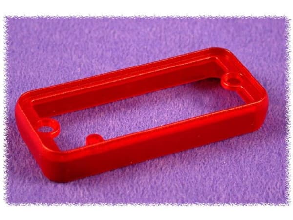 Hammond Electronics 1455LBTRD Rammer (L x B x H) 8 x 103 x 30.5 mm ABS Rød (transparent) 2 stk