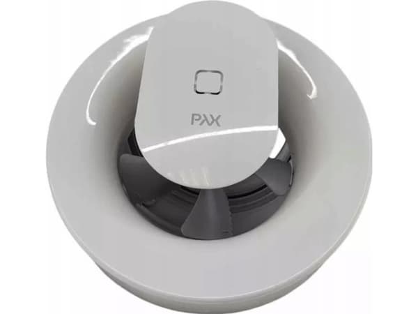 FRESH Fan Pax Calima, kontinuerlig drift med aktiv fukt- och ljussensor, extra inställningar med App. Luftflöde 110 m³/h, Ø100-140 mm.