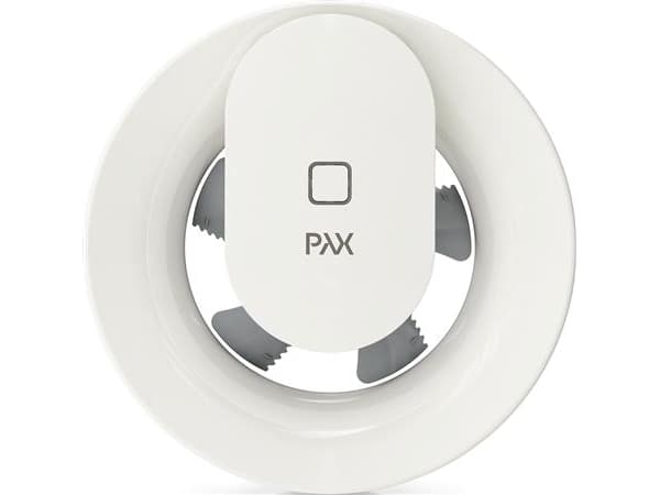 FRESH Fan Pax Calima, jatkuva toiminta aktiivisella kosteus- ja valoanturilla, lisäasetukset App. Ilmavirta 110 m³/h, Ø100-140 mm.