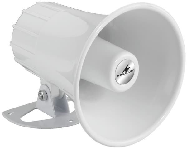 Monacor NR-22KS, Kan monteres på veggen, Hvit, 8 W, 15 W, 8 ohm (O), 104 dB