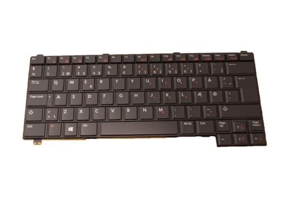 DELL Keyboard (DANISH), Tangentbord, Dansk, Tangentbord med bakgrundsbelysning, DELL