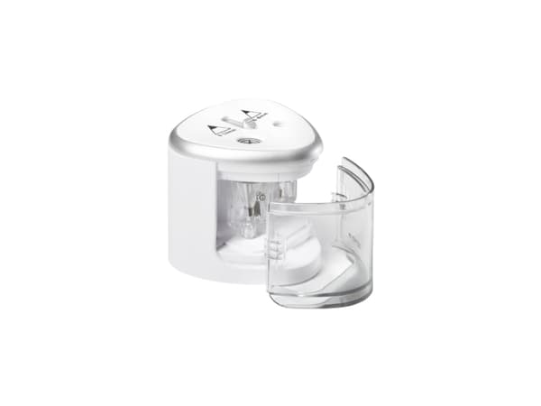 Genie PS 120, Elektrisk pennvässare, Transparent, Vit, 1,2 cm, 9 mm, Batteri, AA