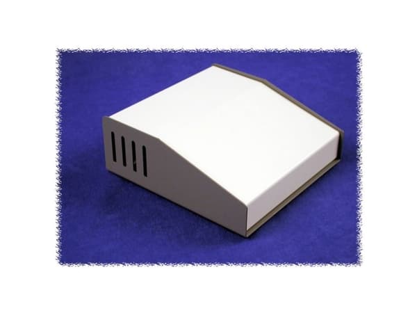 Hammond Electronics 515-0910 Pult-kabinet (L x B x H) 157 x 116 x 58 mm Aluminium Grå 1 stk