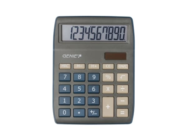 GENIE 840 DB - Skrivbordskalkylator Blå, Grå