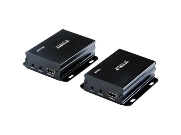 SpeaKa Professional SP-8567416, 3840 x 2160 pikseliä, AV-lähetin ja -vastaanotin, 50 m, Langallinen, Musta, HDCP