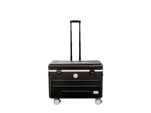 Parat 208.650-15101, Vogn for håndtering av bærbare enheter, Sort, Nettbrett, USB, 26,7 cm (10.5"), 100 - 240 V
