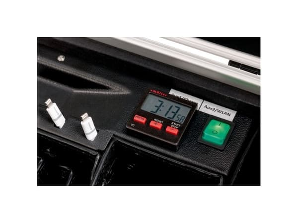 Parat 208.650-15101, Vogn for håndtering av bærbare enheter, Sort, Nettbrett, USB, 26,7 cm (10.5"), 100 - 240 V