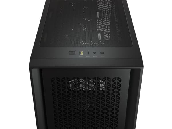 CORSAIR 4000D AIRFLOW - Tower - ATX - genomskinlig sidopanel (härdat glas) - ingen strömförsörjning (ATX) - svart - USB/ljud