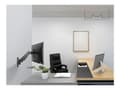 Miniatyrbilde 4 av 5: Multibrackets M Monitormount Wall Basic Single - Monteringssett (tippeleddarm, helbevegelsesmontering) - for LCD-TV - svart - skjermstørrelse: 17"-32