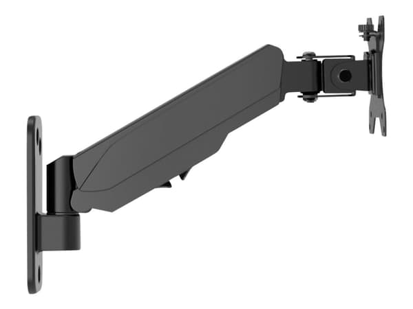 Multibrackets M Monitormount Wall Basic Single - Monteringssett (tippeleddarm, helbevegelsesmontering) - for LCD-TV - svart - skjermstørrelse: 17"-32