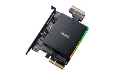 Akasa AK-PCCM2P-04 - Lagringskontroller - M.2 - M.2-kort - PCIe 3.0 x4