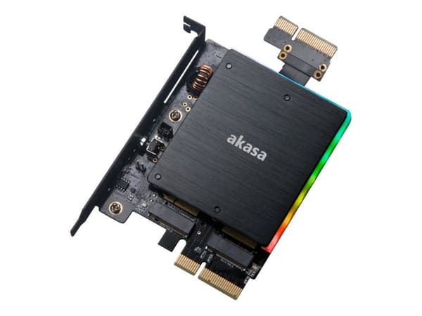 Akasa AK-PCCM2P-04 - Lagringskontroller - M.2 - M.2-kort - PCIe 3.0 x4 Sort