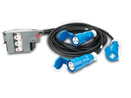 APC IT Power Distribution Module - Automatisk vernebryter (plug-in modul) - AC 400 V - 3-faset - utgangskontakter: 3 - for P/N: SY16K48H-PDNB, SY32K4