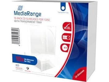MediaRange BOX32-T, Smykkeskrin, 1 disker, Gjennomsiktig, Plast, 140 mm, 5,2 mm
