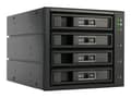 Pikkukuva 2 / 5: FANTEC BP-T3141 - Sisäinen RAID-laite - 2,5" / 3,5" jaettu - SATA 6Gb/s / SAS 6Gb/s - SAS 6Gb/s, SATA 6Gb/s - musta