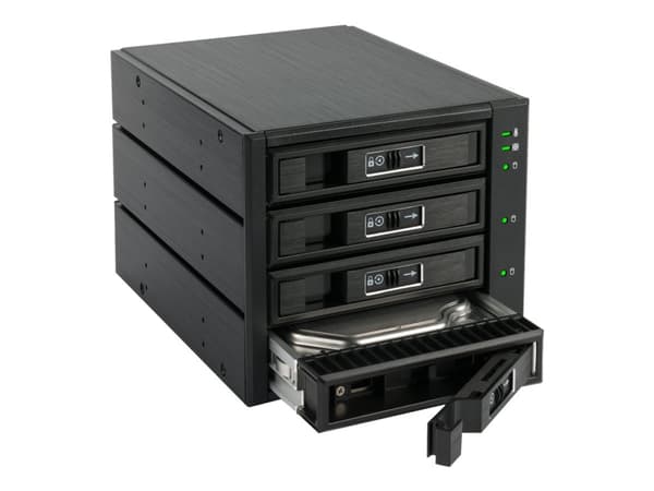 FANTEC BP-T3141 - Sisäinen RAID-laite - 2,5" / 3,5" jaettu - SATA 6Gb/s / SAS 6Gb/s - SAS 6Gb/s, SATA 6Gb/s - musta musta